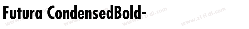 Futura CondensedBold字体转换